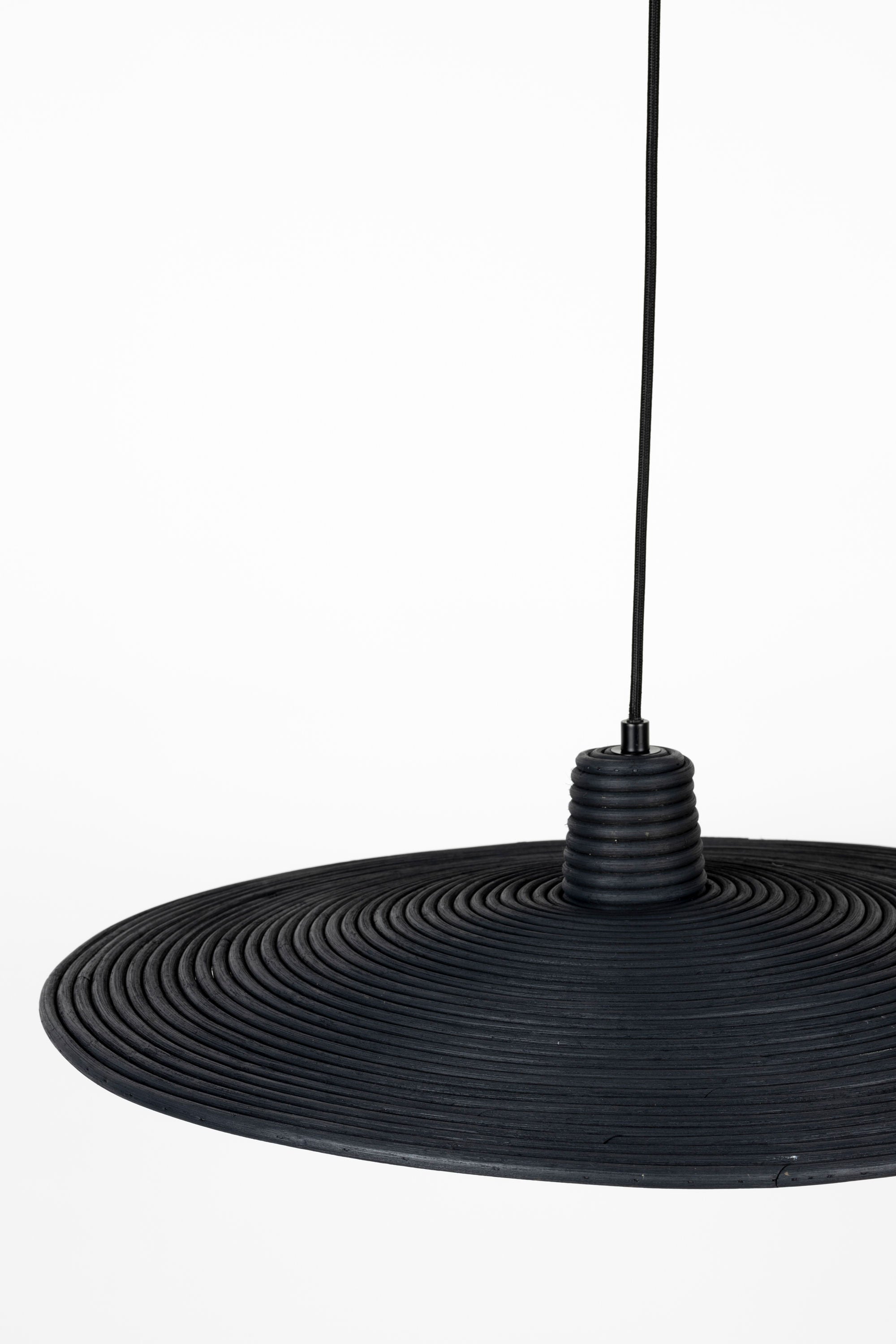 Zuiver Balance Black Rattan Pendant Lamp Large